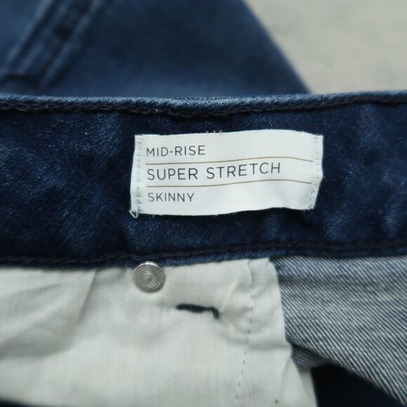 Lane Bryant Jeans Women's Size 18 Blue Mid-Rise Skinny 27" Inseam Distressed - Picture 11 of 16